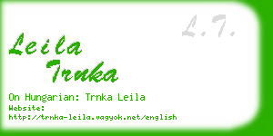 leila trnka business card